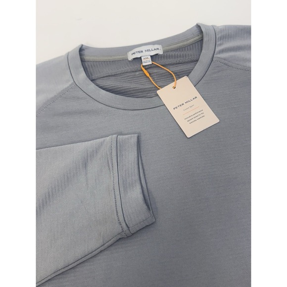Peter Millar Other - NWT Peter Millar Beaumont Performance Crew Neck Pullover Gale Grey Mens XXL $165
